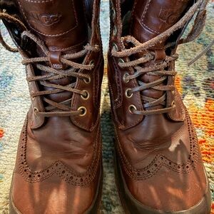 UGG Brandon Men's Dark Brown Leather Boots